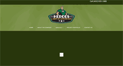 Desktop Screenshot of heroeslawnandlandscape.com