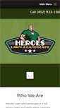 Mobile Screenshot of heroeslawnandlandscape.com